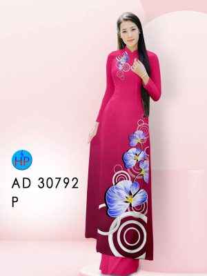 Vải Áo Dài Hoa Lan AD 30792 23